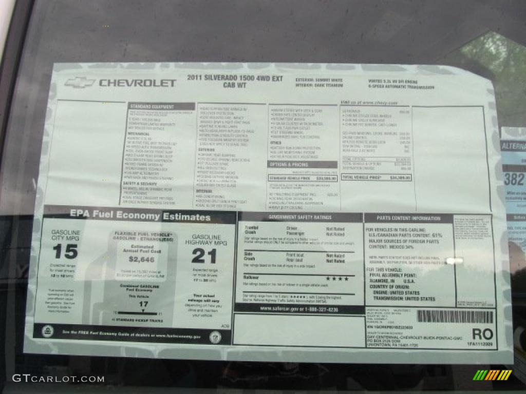 2011 Silverado 1500 LS Extended Cab 4x4 - Summit White / Dark Titanium photo #6