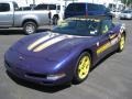 1998 Radar Blue Metallic Chevrolet Corvette Indianapolis 500 Pace Car Convertible  photo #1