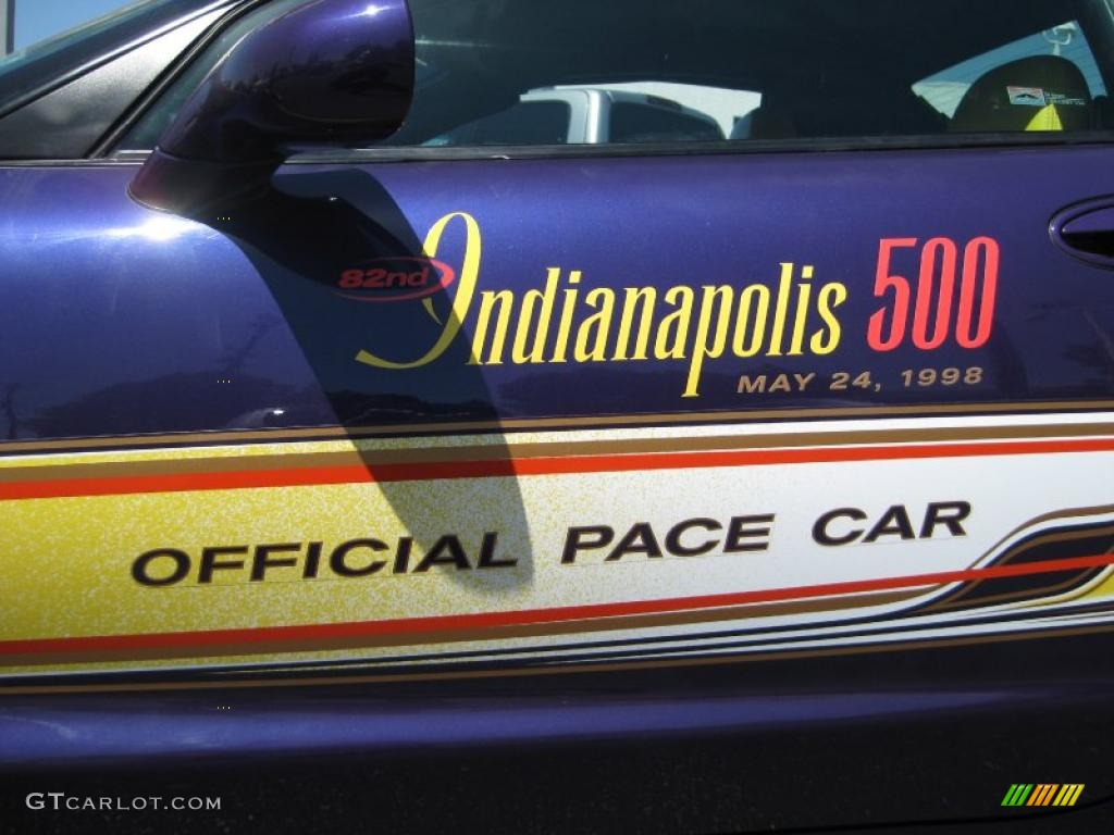 1998 Corvette Indianapolis 500 Pace Car Convertible - Radar Blue Metallic / Yellow/Black photo #5