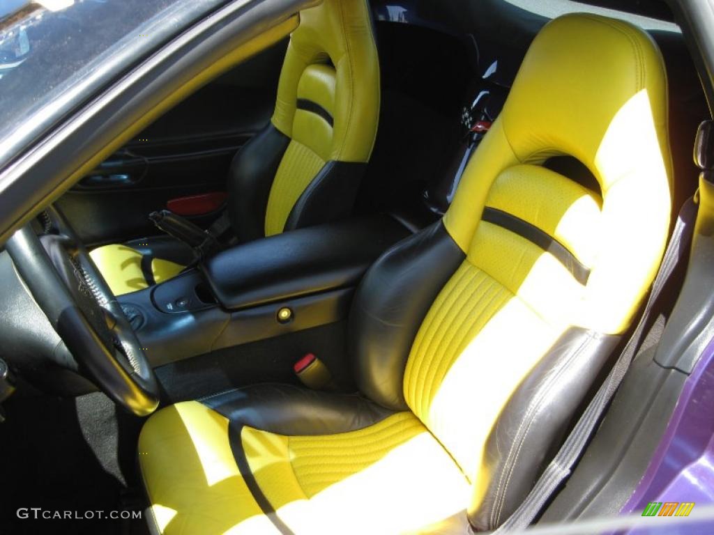 Yellow/Black Interior 1998 Chevrolet Corvette Indianapolis 500 Pace Car Convertible Photo #48835566