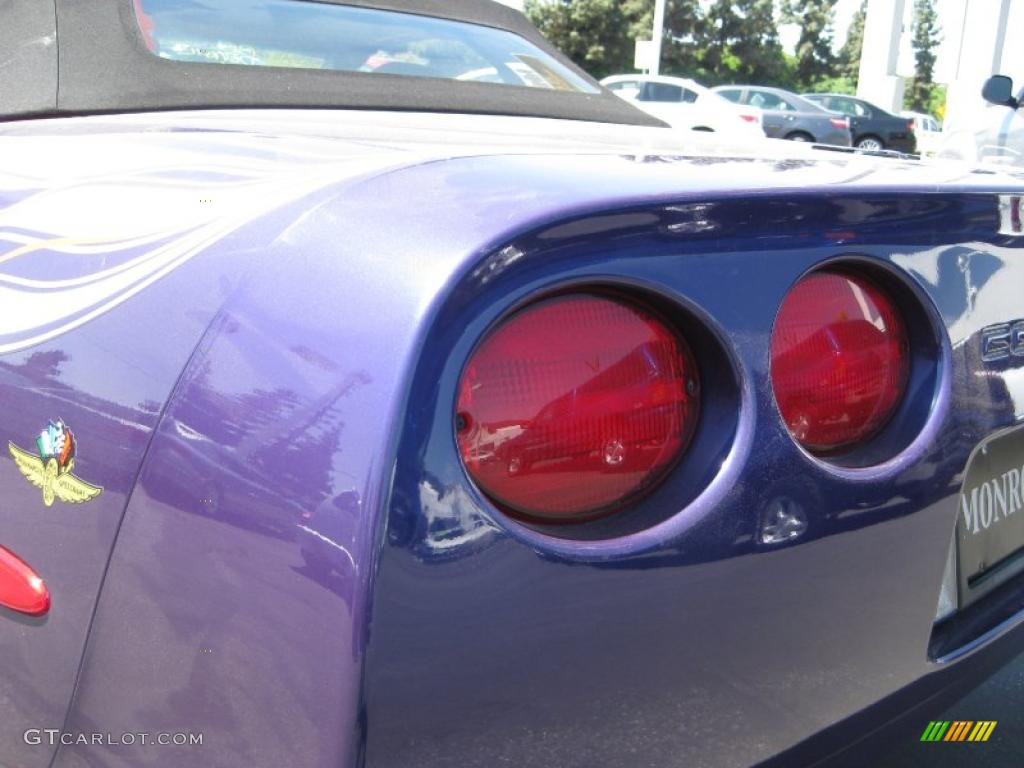 1998 Corvette Indianapolis 500 Pace Car Convertible - Radar Blue Metallic / Yellow/Black photo #12