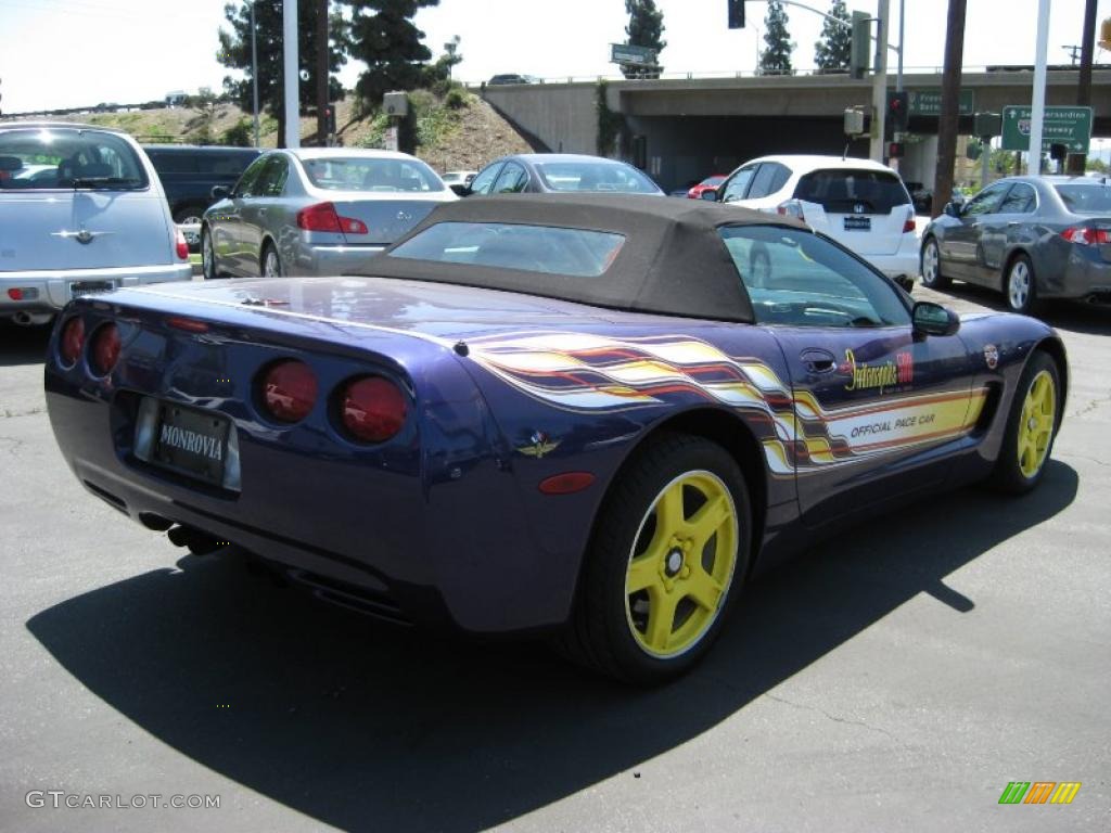 1998 Corvette Indianapolis 500 Pace Car Convertible - Radar Blue Metallic / Yellow/Black photo #20