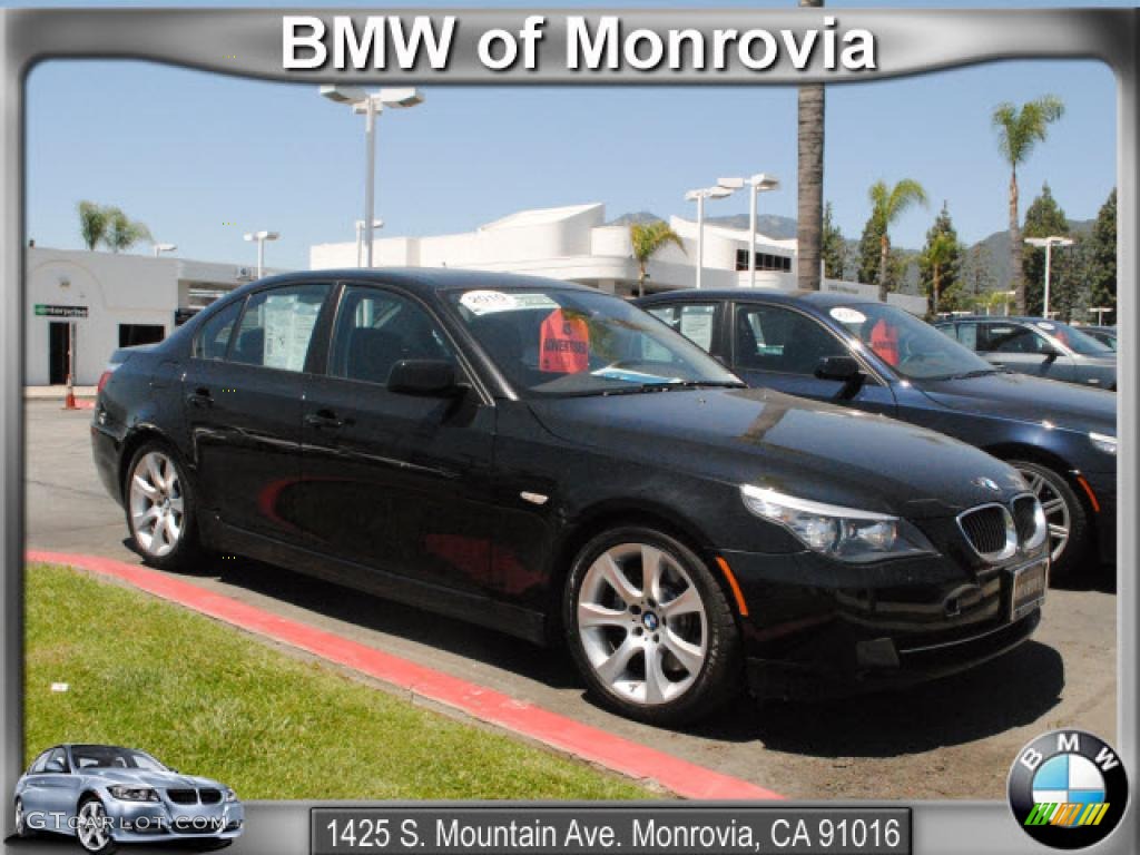 2010 5 Series 535i Sedan - Jet Black / Black photo #1