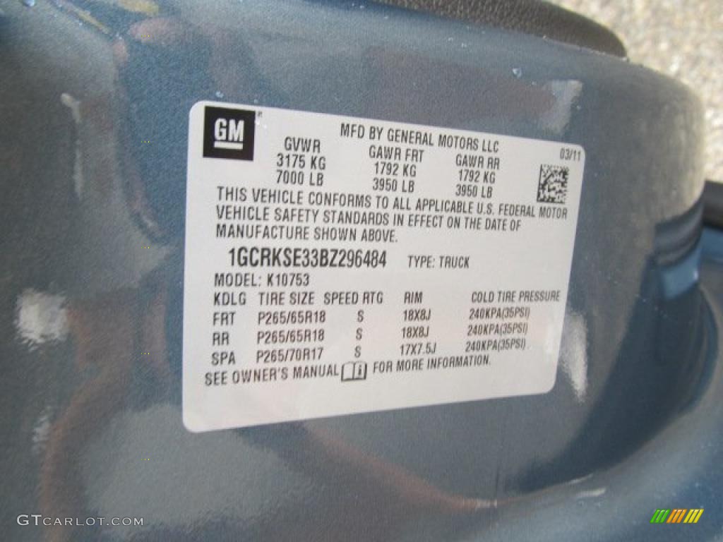 2011 Silverado 1500 LT Extended Cab 4x4 - Blue Granite Metallic / Ebony photo #15