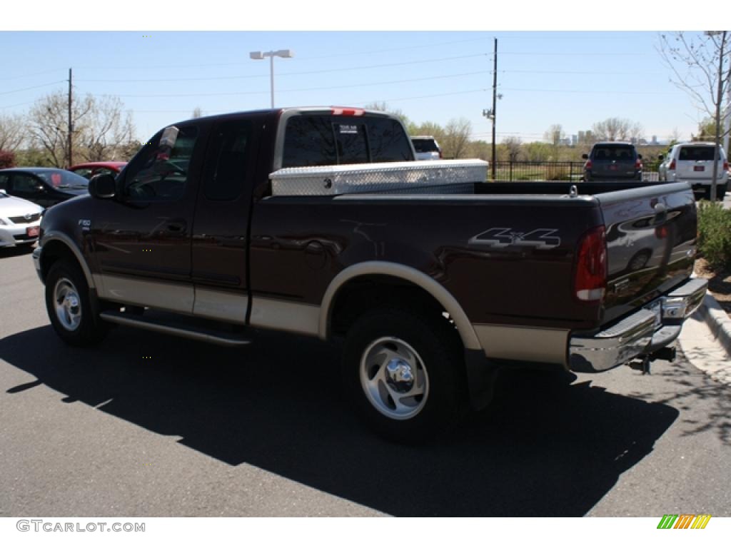 2000 F150 XLT Extended Cab 4x4 - Chestnut Metallic / Medium Parchment photo #4