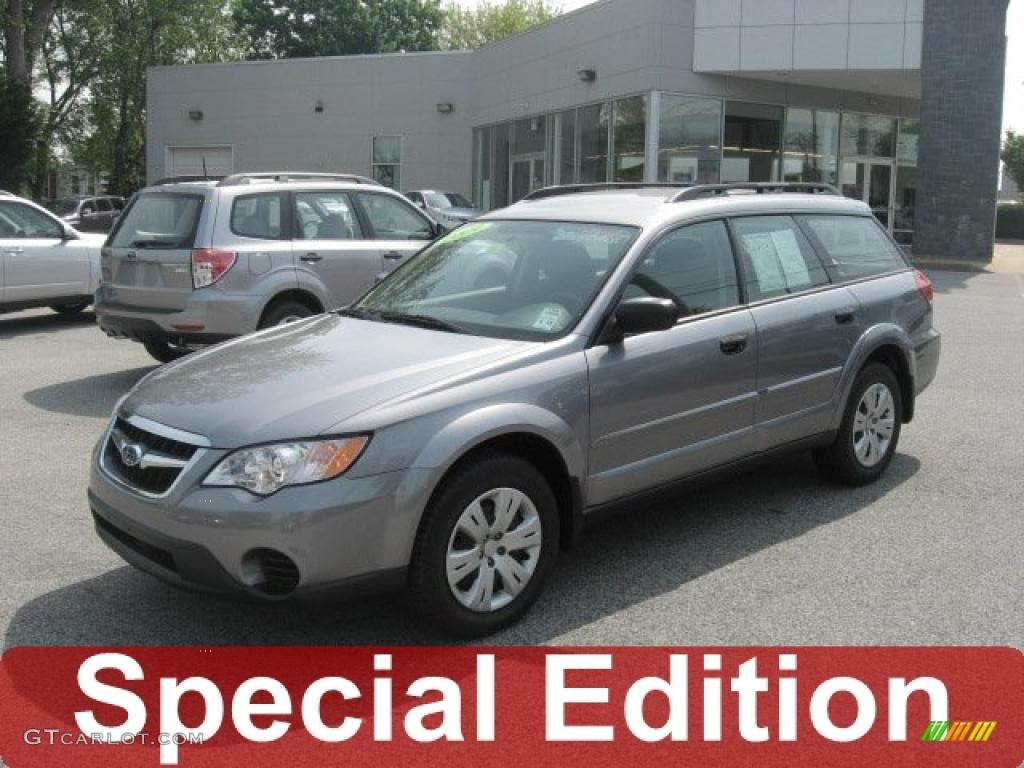 2009 Outback 2.5i Wagon - Quartz Silver Metallic / Off Black photo #1