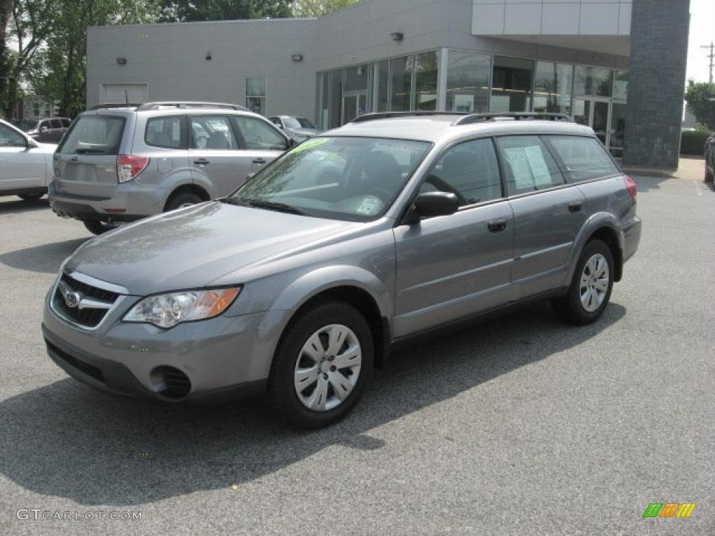 2009 Outback 2.5i Wagon - Quartz Silver Metallic / Off Black photo #2