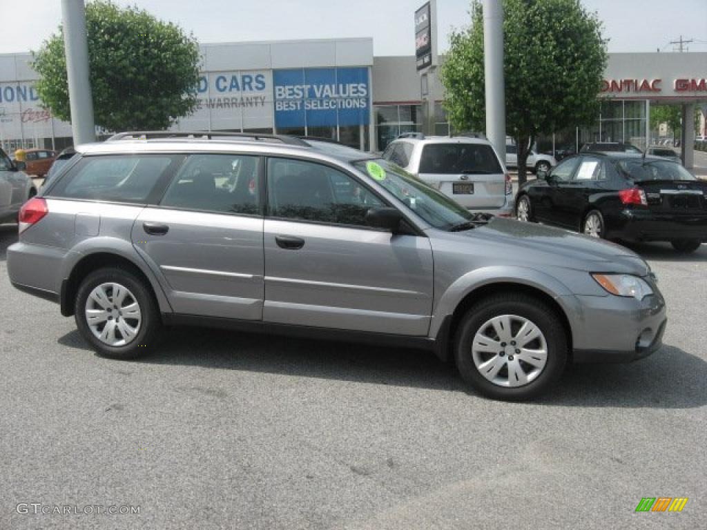2009 Outback 2.5i Wagon - Quartz Silver Metallic / Off Black photo #5