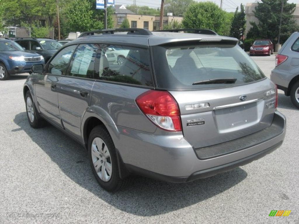 2009 Outback 2.5i Wagon - Quartz Silver Metallic / Off Black photo #9