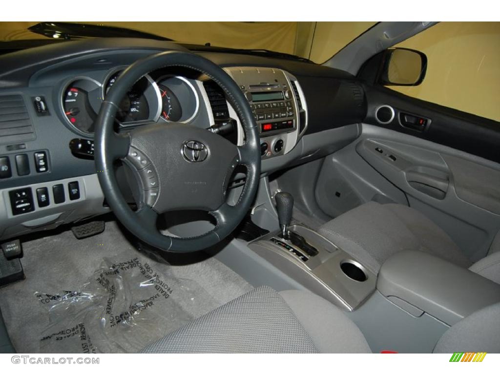 2009 Tacoma V6 PreRunner TRD Sport Double Cab - Magnetic Gray Metallic / Graphite Gray photo #14