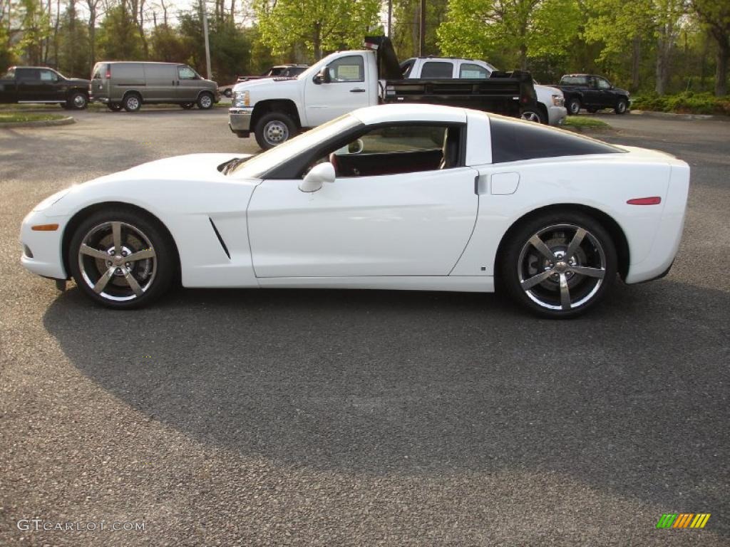 Arctic White 2009 Chevrolet Corvette Coupe Exterior Photo #48840981