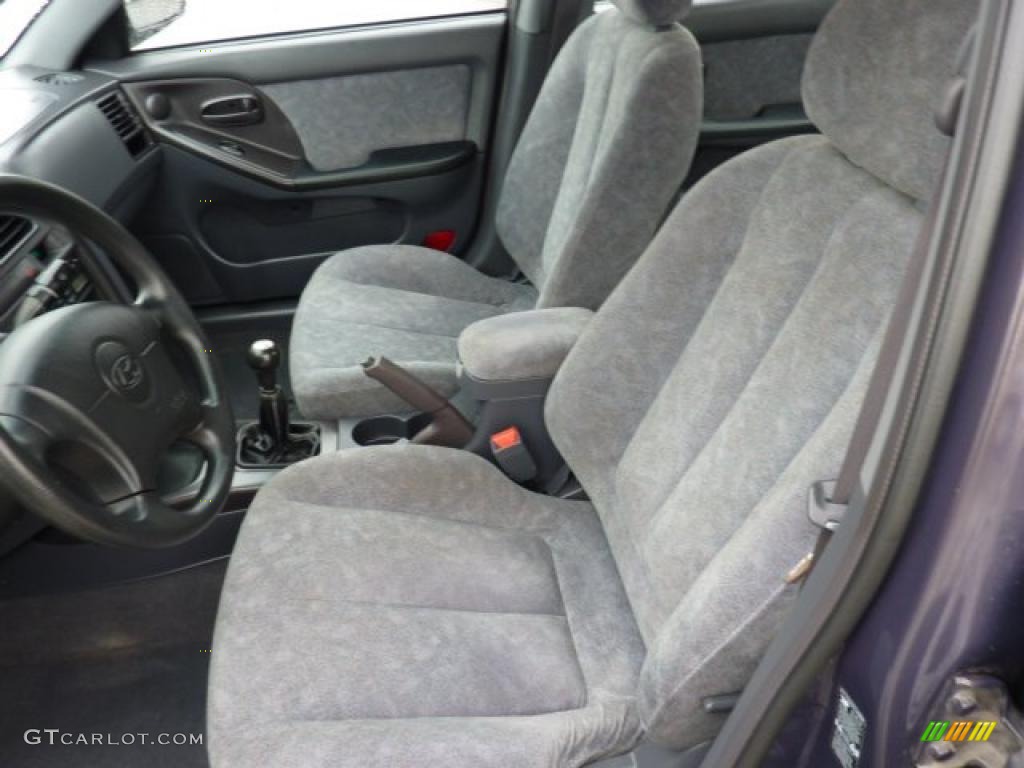 2002 Elantra GLS Sedan - Midnight Gray / Gray photo #8