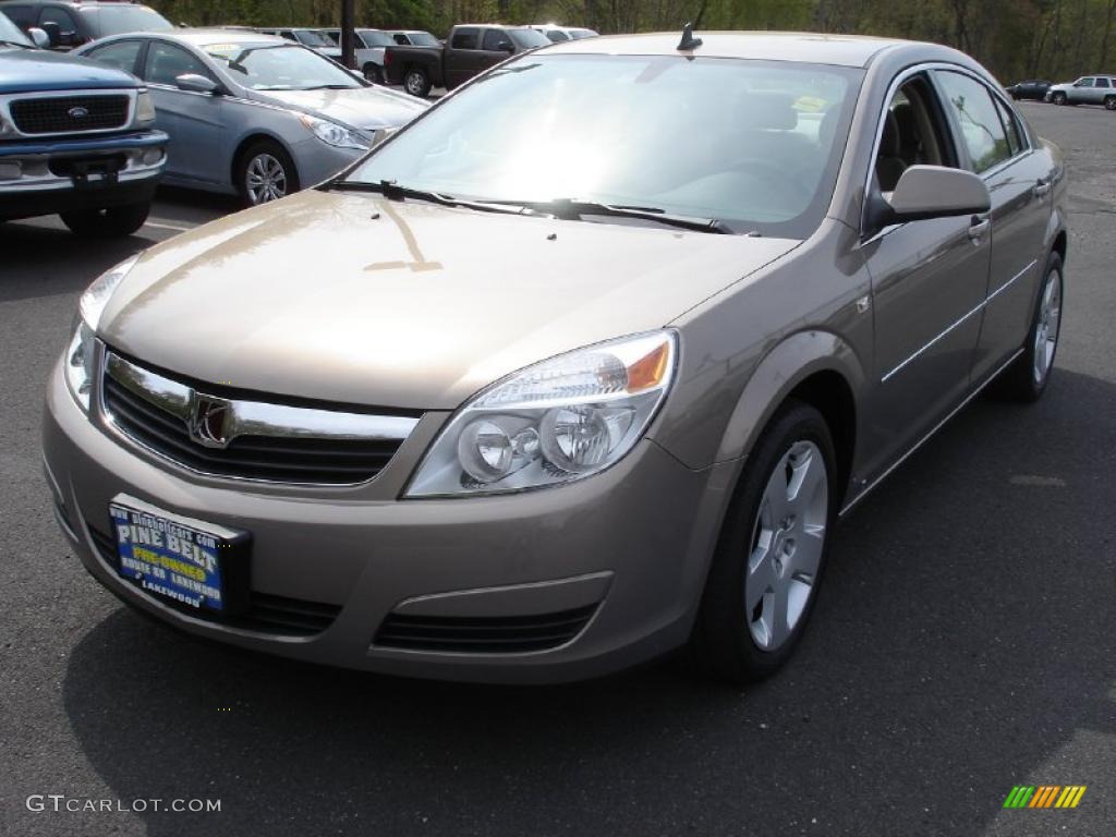 2008 Aura XE - Bronzed Pewter / Tan photo #1