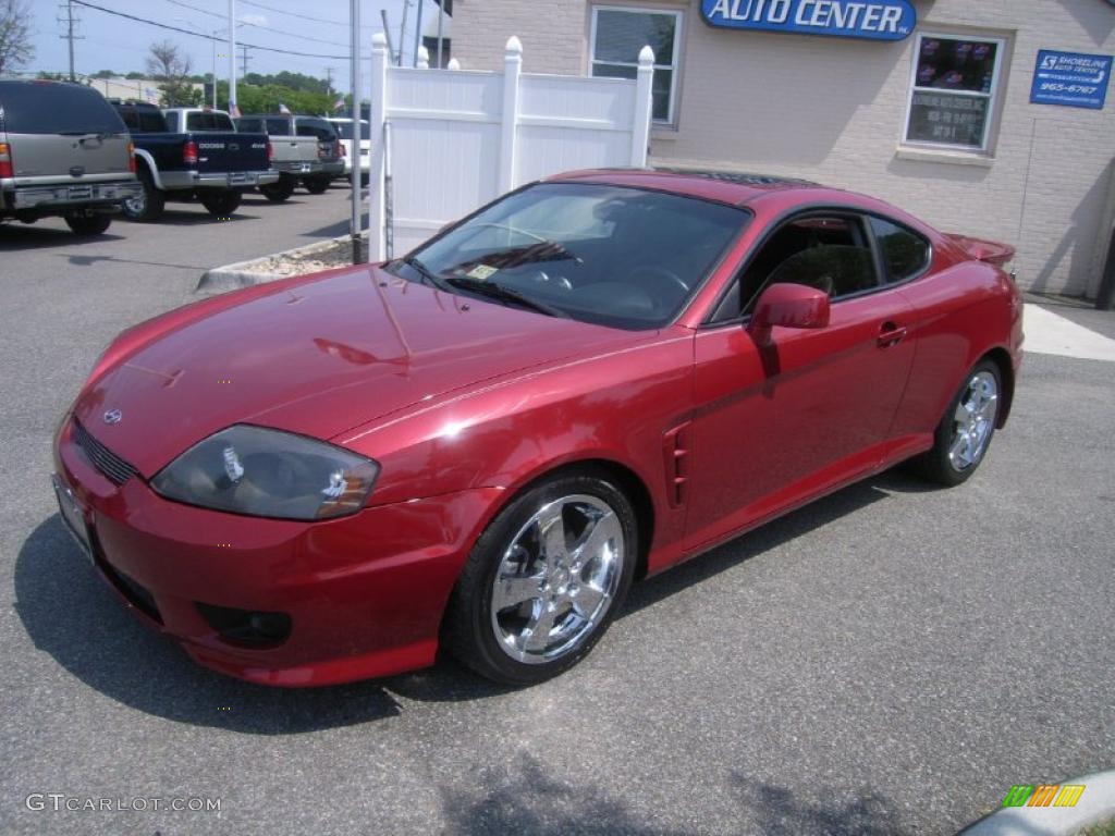 Electric Red 2006 Hyundai Tiburon GT Exterior Photo #48843552