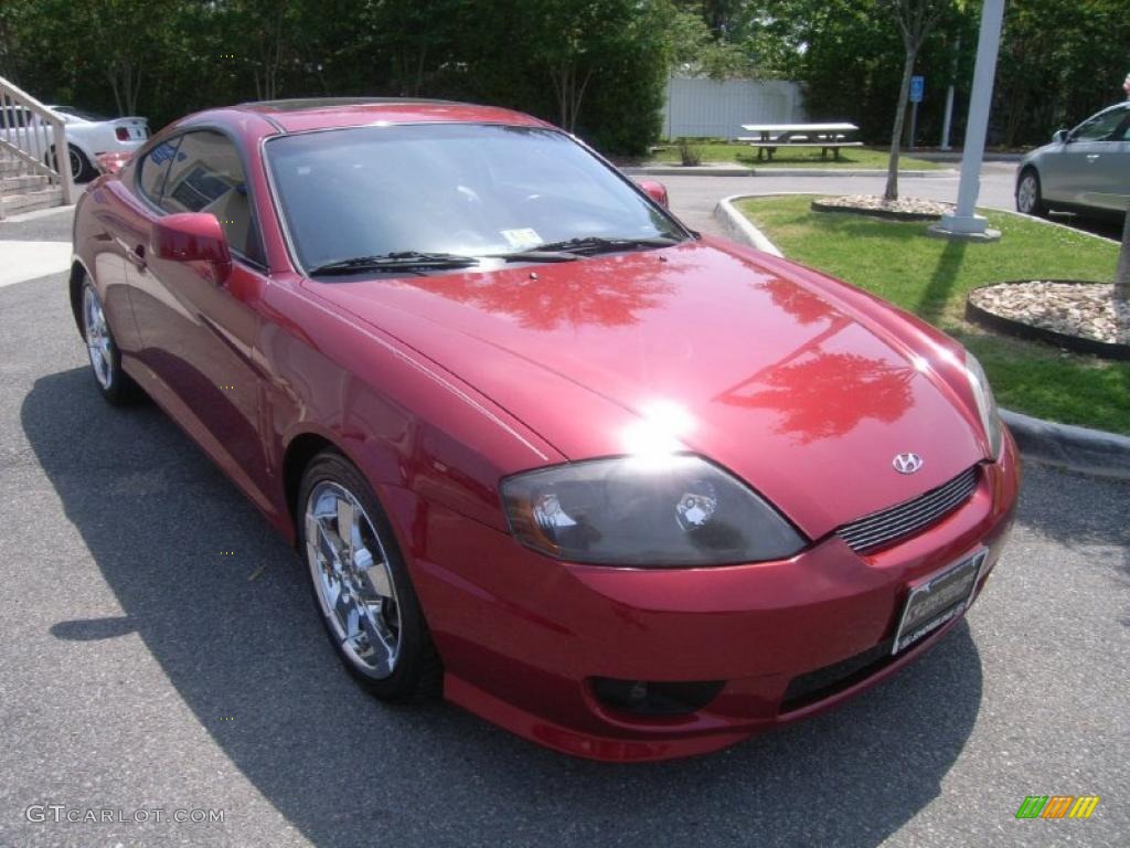 Electric Red 2006 Hyundai Tiburon GT Exterior Photo #48843642