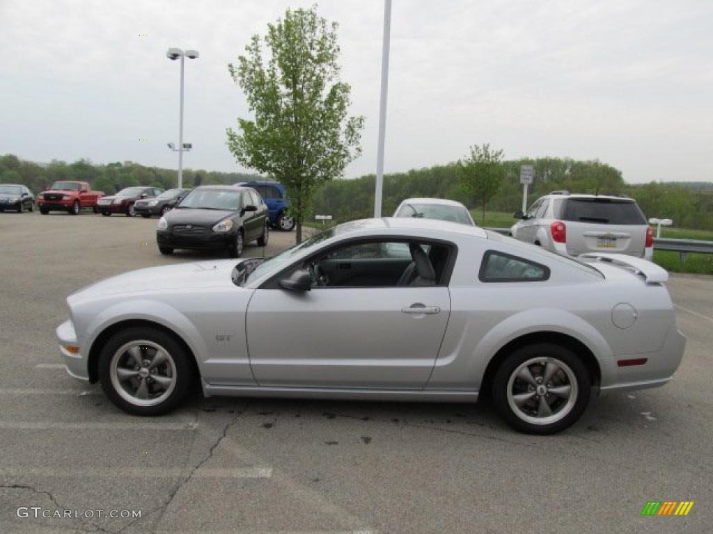 Satin Silver Metallic 2006 Ford Mustang GT Premium Coupe Exterior Photo #48845280