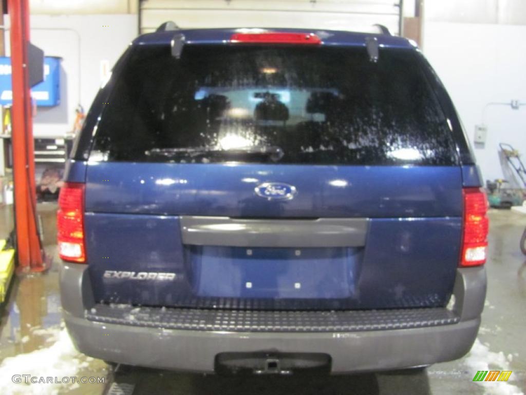 2003 Explorer XLS 4x4 - True Blue Metallic / Medium Parchment Beige photo #9