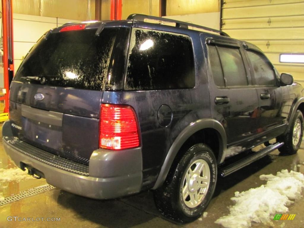 2003 Explorer XLS 4x4 - True Blue Metallic / Medium Parchment Beige photo #10