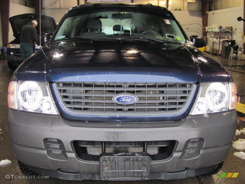 2003 Explorer XLS 4x4 - True Blue Metallic / Medium Parchment Beige photo #17