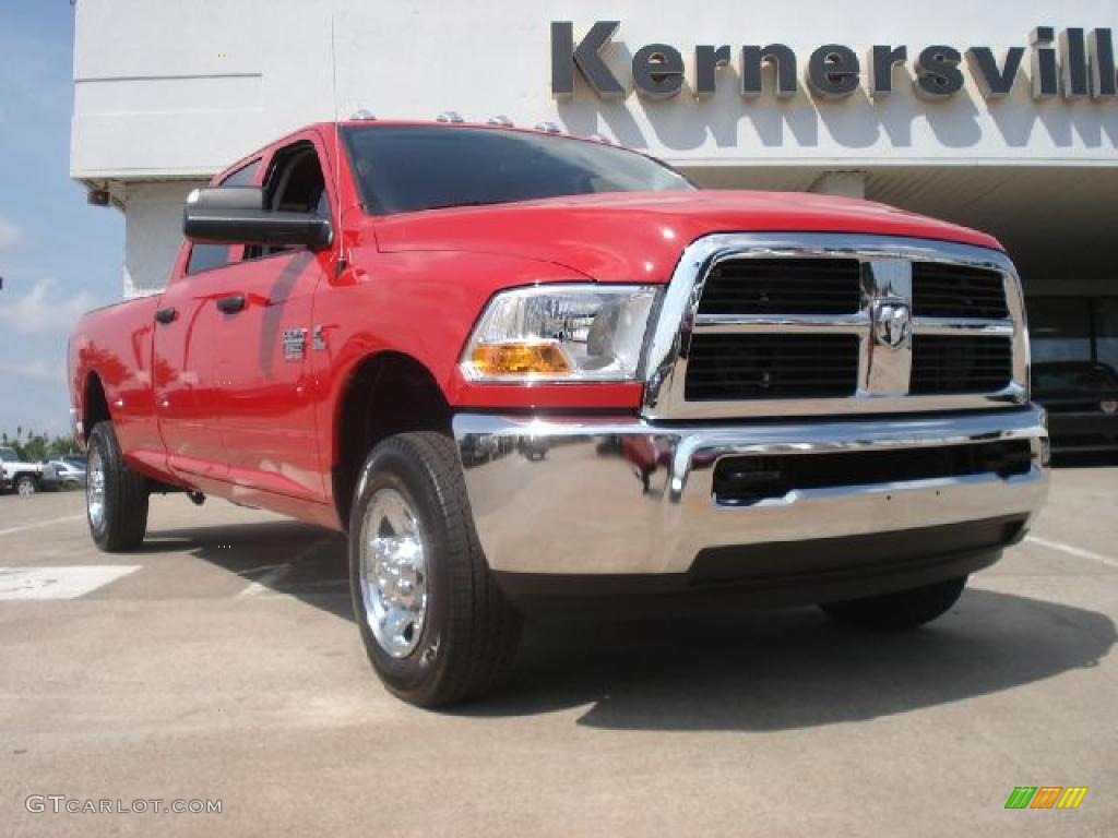 2011 Ram 2500 HD ST Crew Cab 4x4 - Flame Red / Dark Slate/Medium Graystone photo #1