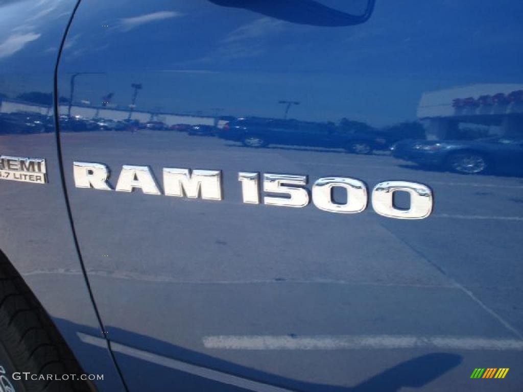 2011 Ram 1500 Big Horn Quad Cab 4x4 - Deep Water Blue Pearl / Dark Slate Gray/Medium Graystone photo #10