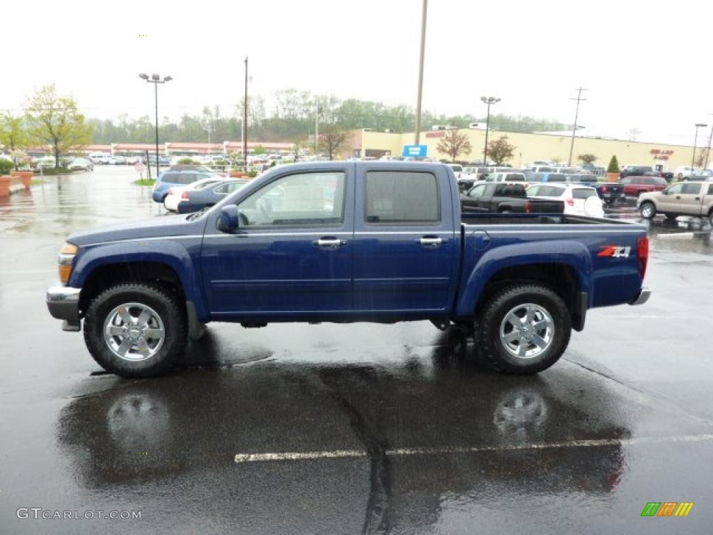 Deep Navy 2011 Chevrolet Colorado LT Crew Cab 4x4 Exterior Photo #48850066