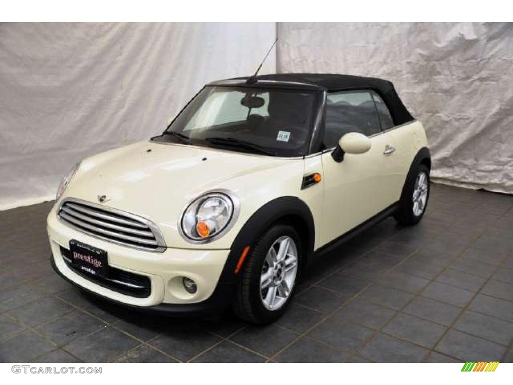 2011 Cooper Convertible - Pepper White / Carbon Black photo #1