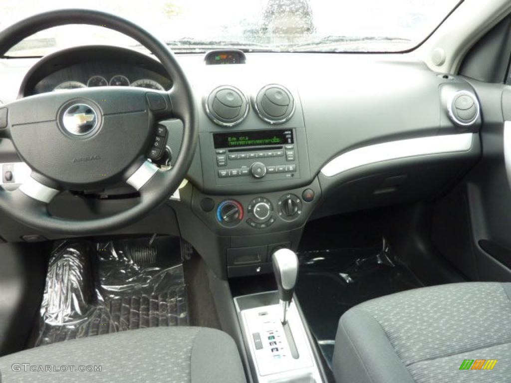 2011 Chevrolet Aveo LT Sedan Charcoal Dashboard Photo #48850435