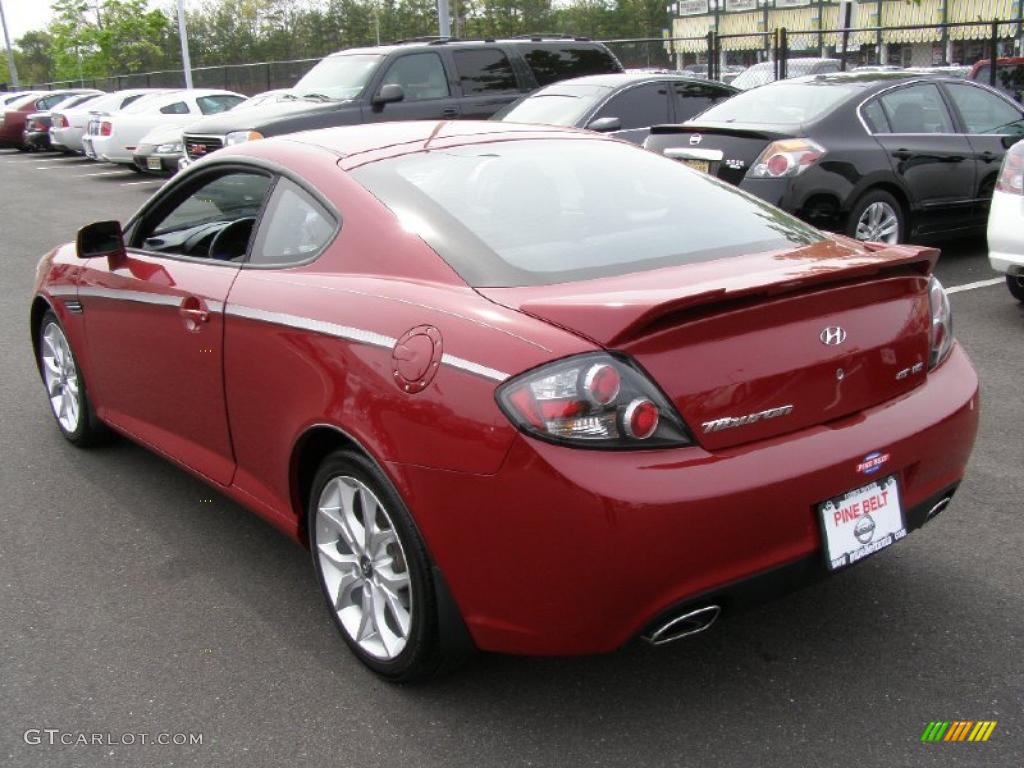 Redfire Pearl 2007 Hyundai Tiburon GT Exterior Photo #48850681