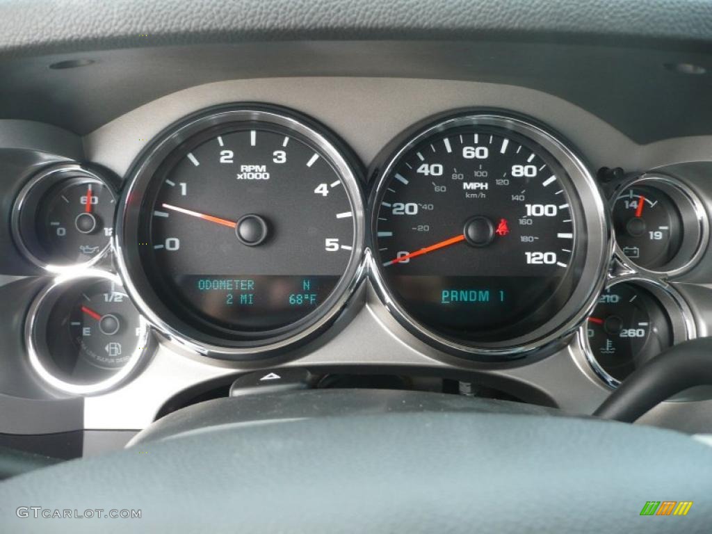 2011 GMC Sierra 3500HD SLE Crew Cab 4x4 Dually Gauges Photo #48851641
