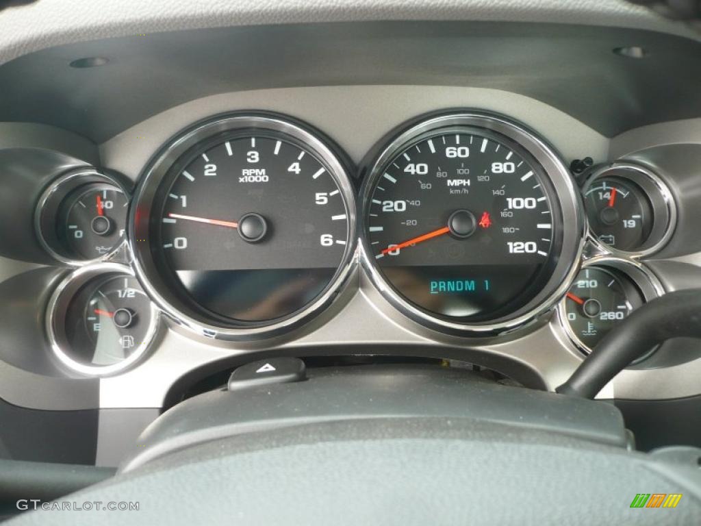 2011 GMC Sierra 3500HD Work Truck Regular Cab 4x4 Gauges Photo #48852565