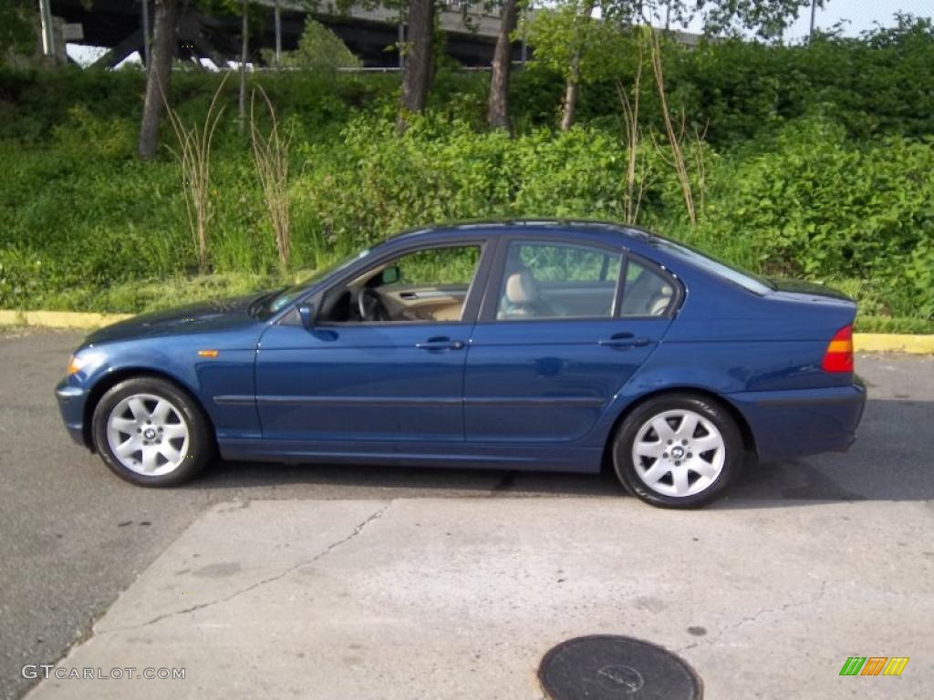 2004 3 Series 325i Sedan - Mystic Blue Metallic / Sand photo #2