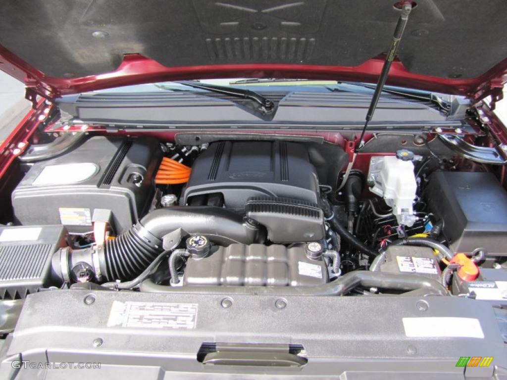 2009 Tahoe Hybrid 4x4 - Deep Ruby Red Metallic / Light Cashmere photo #41