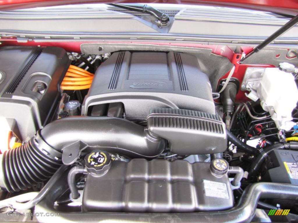 2009 Tahoe Hybrid 4x4 - Deep Ruby Red Metallic / Light Cashmere photo #42