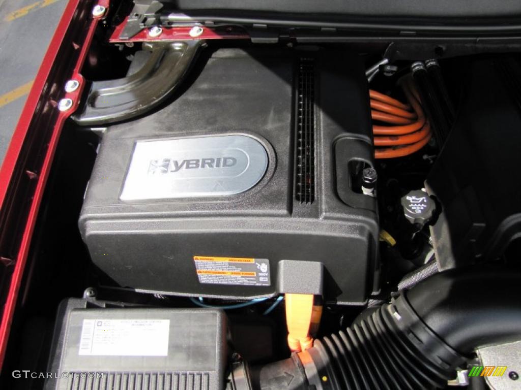 2009 Tahoe Hybrid 4x4 - Deep Ruby Red Metallic / Light Cashmere photo #43