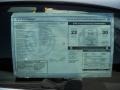 2012 Volkswagen Eos Komfort Window Sticker