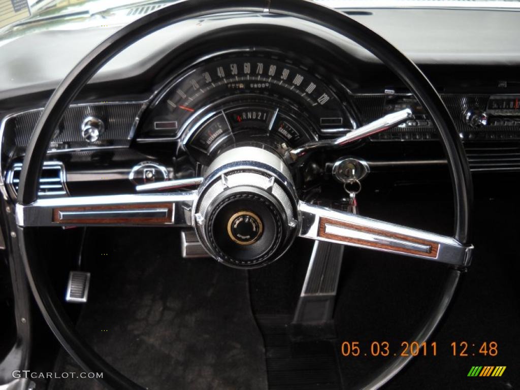 1966 Chrysler 300 2-Door Hardtop Black Steering Wheel Photo #48856459