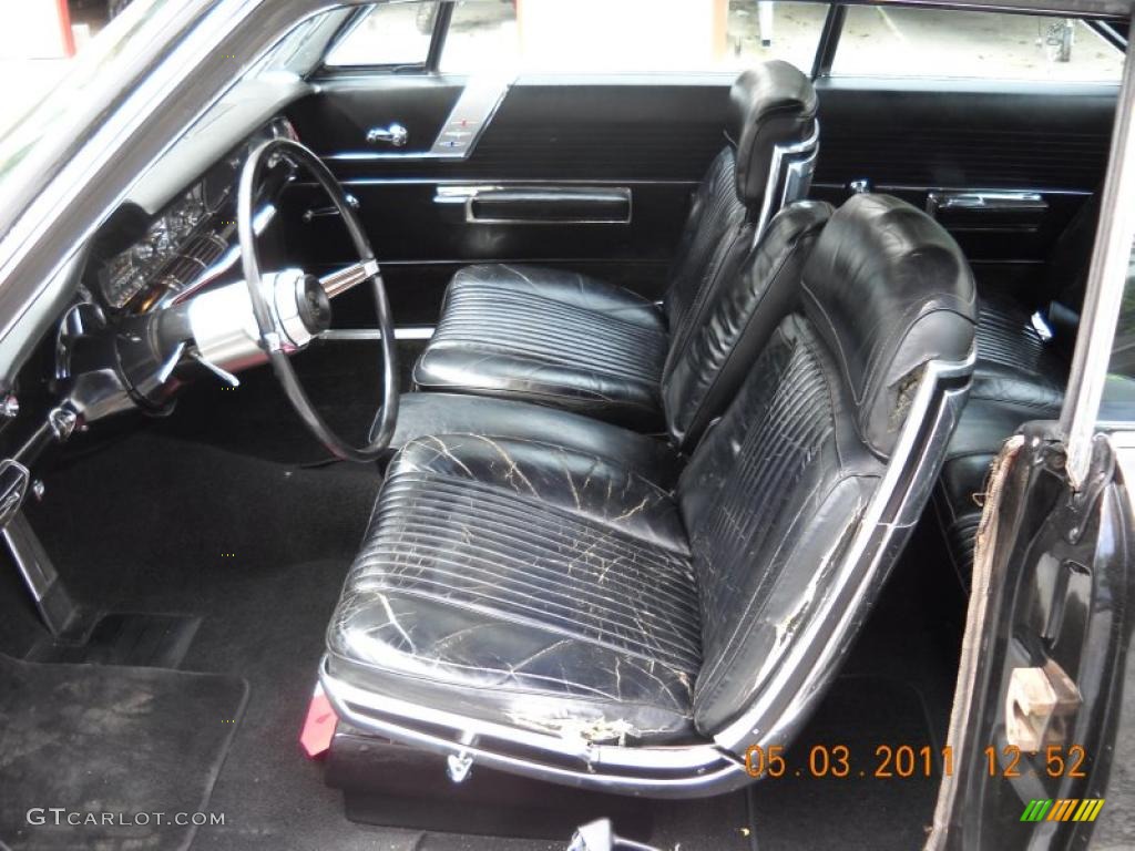 Black Interior 1966 Chrysler 300 2-Door Hardtop Photo #48856567