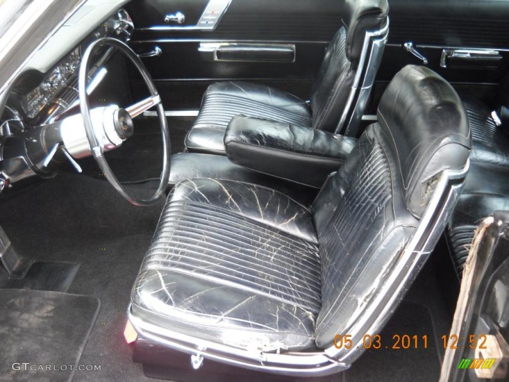 Black Interior 1966 Chrysler 300 2-Door Hardtop Photo #48856579