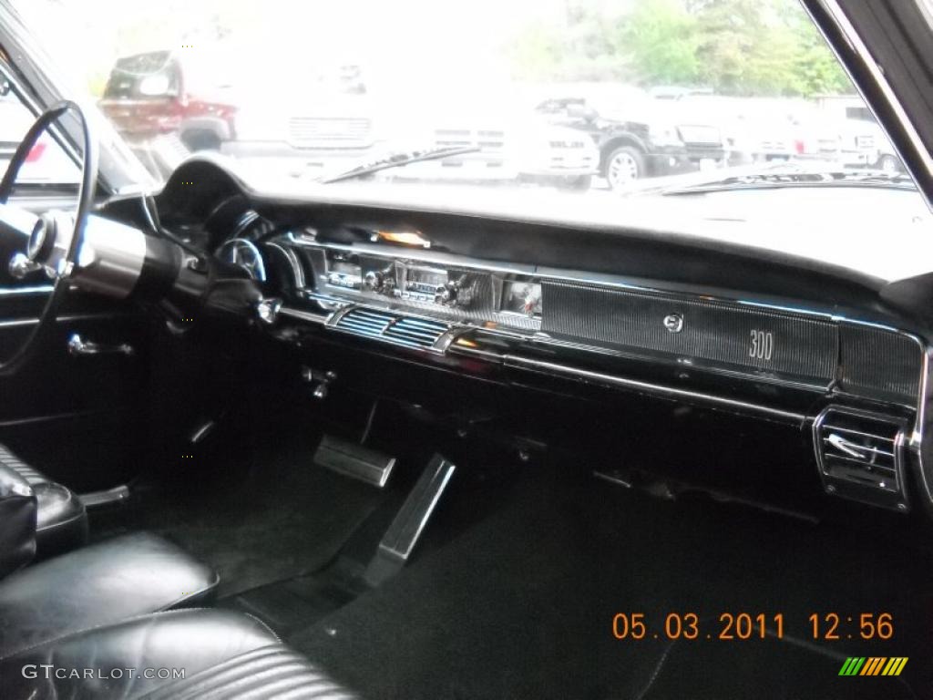 1966 Chrysler 300 2-Door Hardtop Black Dashboard Photo #48856780