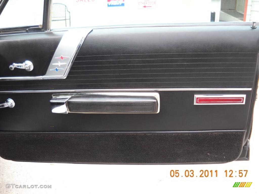 1966 Chrysler 300 2-Door Hardtop Black Door Panel Photo #48856909