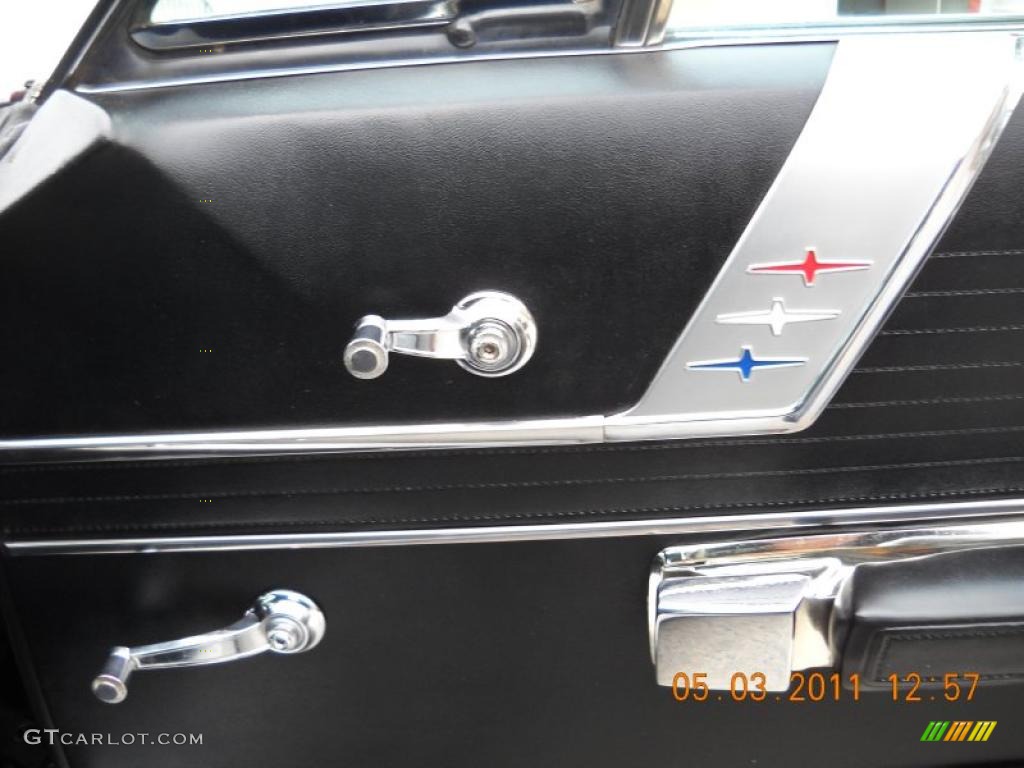 1966 Chrysler 300 2-Door Hardtop Black Door Panel Photo #48856927