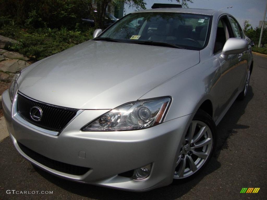 2008 IS 250 AWD - Tungsten Silver Pearl / Black photo #1