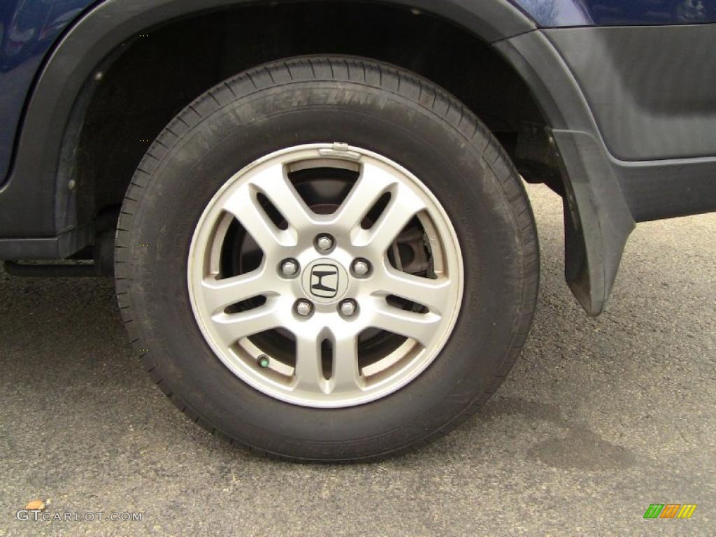 2003 CR-V EX 4WD - Eternal Blue Pearl / Gray photo #2