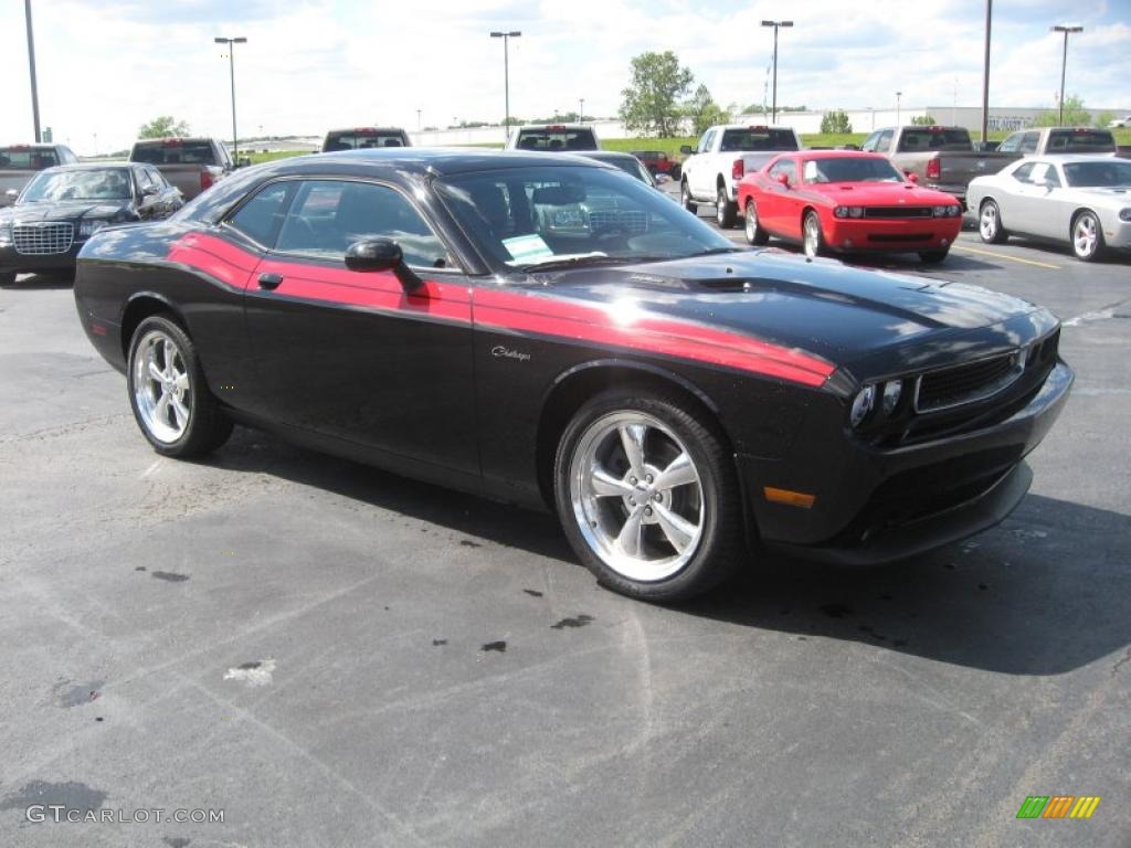 Brilliant Black Crystal Pearl 2011 Dodge Challenger R/T Classic Exterior Photo #48861223