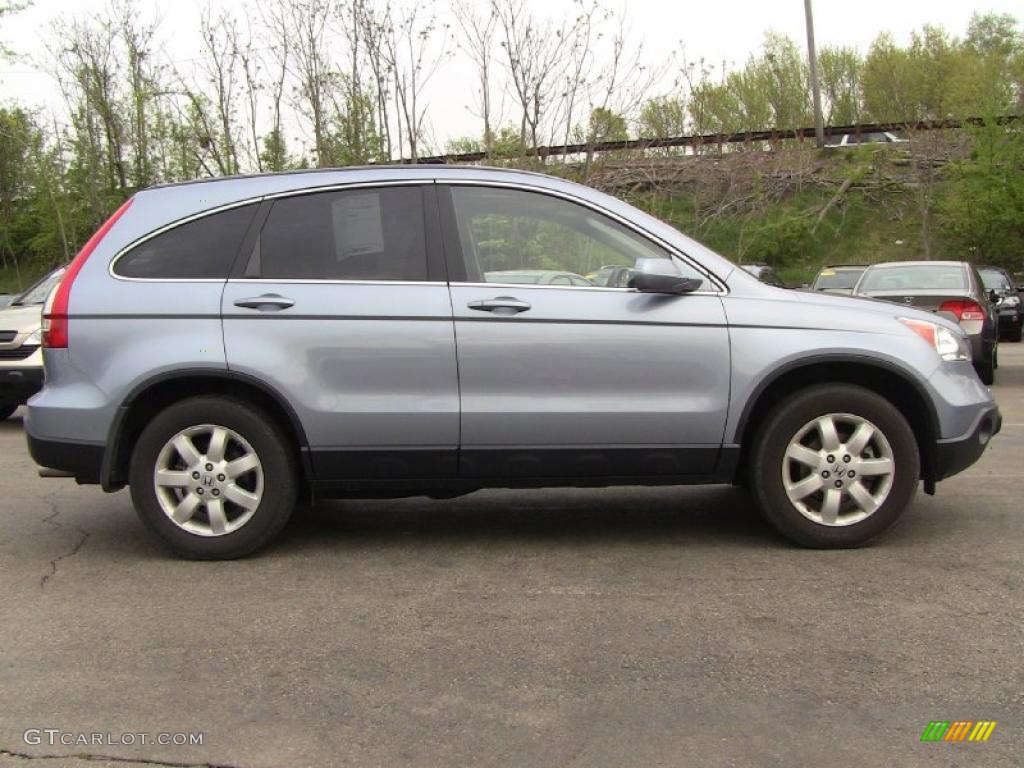 2008 CR-V EX-L 4WD - Glacier Blue Metallic / Gray photo #7