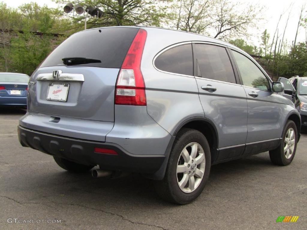 2008 CR-V EX-L 4WD - Glacier Blue Metallic / Gray photo #8