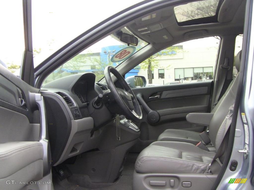 2008 CR-V EX-L 4WD - Glacier Blue Metallic / Gray photo #14