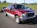 2004 Dark Toreador Red Metallic Ford F250 Super Duty Lariat SuperCab  photo #9