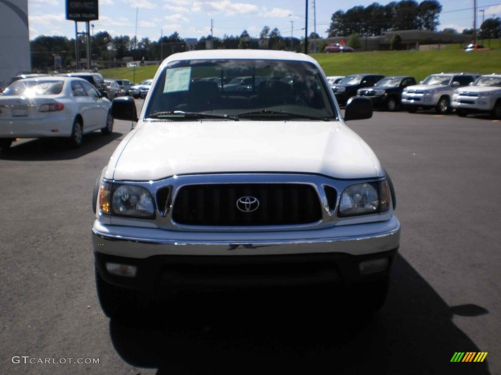 2004 Tacoma V6 PreRunner Double Cab - Super White / Oak photo #1